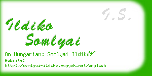 ildiko somlyai business card